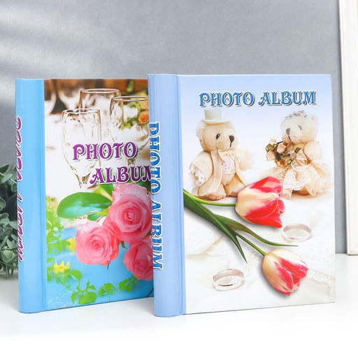 Фотоальбом магнитный на 20 листов Цветы, МИКС