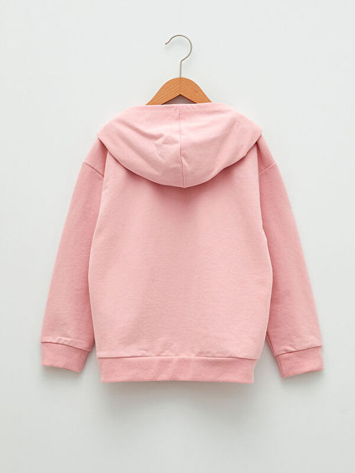 Kap??onlu Basic Uzun Kollu K?z ?ocuk Sweatshirt - Waikiki фото 2
