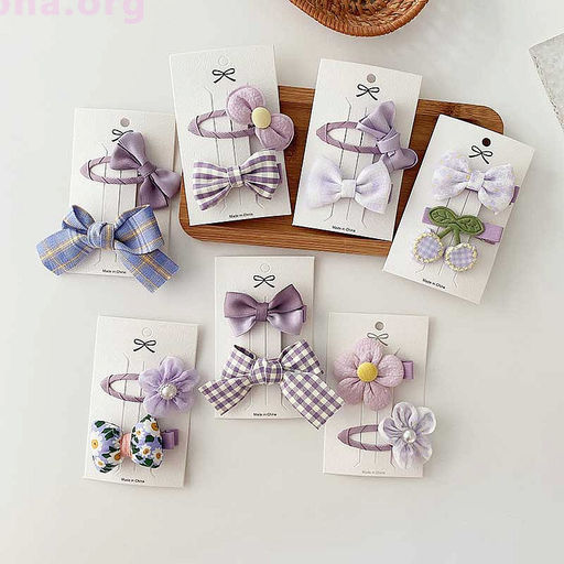 Набор заколок для волос Elegant purple