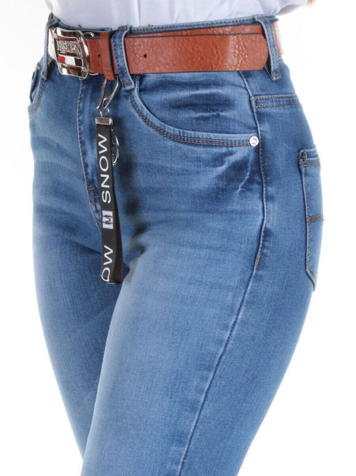 T088 Джинсы зауженные женские BG - Фабричный китай фото 4