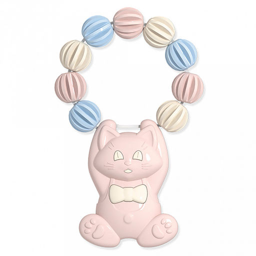 Погремушка-прорезыватель "Акробатик" 12,5х2х16см, полистирол, ТЭП, пп пакет, "Stellar" (Россия)