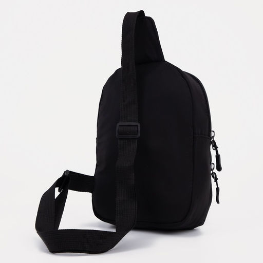 Сумка слинг молодёжная TEXTURA, из текстиля, цвет чёрный  фото 4
