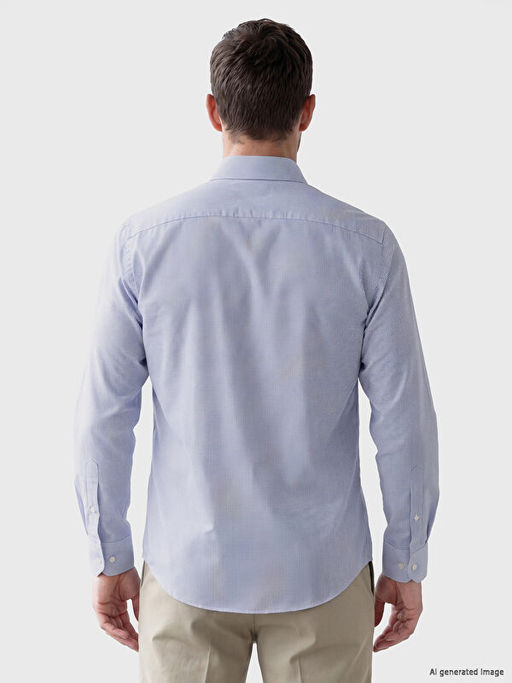 Рубашка мужская Slim Fit в клетку