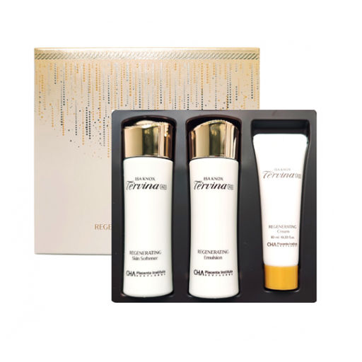 Набор антивозрастных глубокоувлажняющих миниатюр ISA KNOX Tervina Advanced Regenerating Special Gift Set 3pcs, Toner 25ml+Emulsion 25ml+Cream 10m