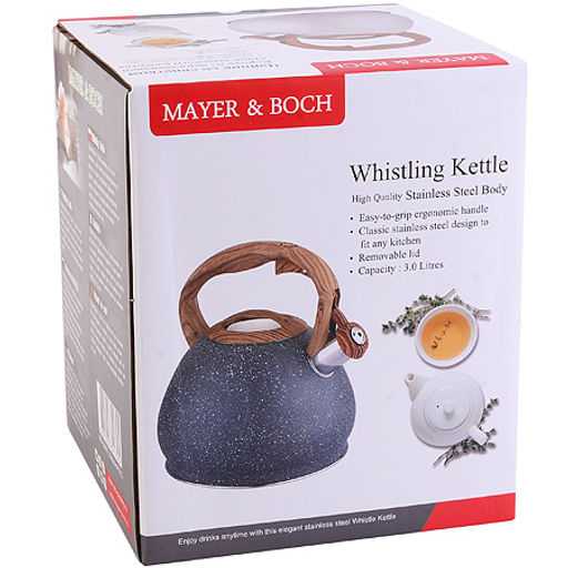 30964 Чайник 3 л со свистком нерж MB (х12) - Mayer&boch фото 4