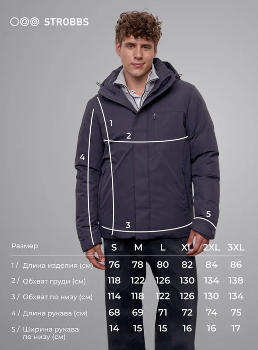 E2414-1 куртка мужская - Strobbs фото 7
