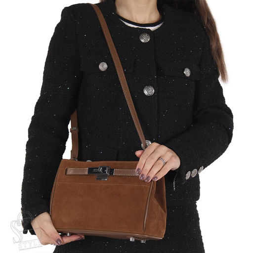 Сумка женская кожаная 6463BDAA brown Baidou  в Новосибирске