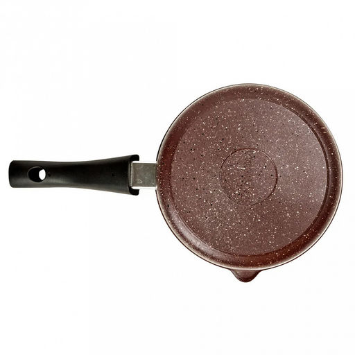 Ковш с тефлоновым покрытием 1,5л, д16см "Шоколад", h7см, s0,4см, съемная ручка из термостойкого пластика (Россия)