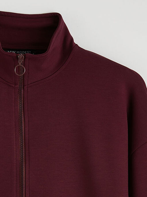 Dik Yaka Soft Touch Kad?n Sweatshirt Tunik