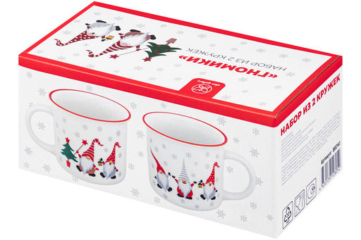 Набор 2 кружек 400 мл 13*9,5*8,8 см Веселые гномики NEW BONE CHINA - Elan gallery фото 8
