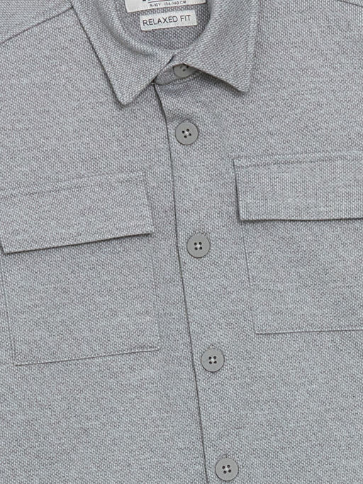 Uzun Kollu Dokulu Erkek ?ocuk G?mlek