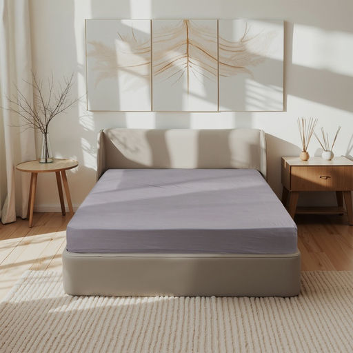 Простыня Этель 160*200*25 см, цв. серый, жатый хлопок, 140 гр/м2, 100% хлопок  фото 5