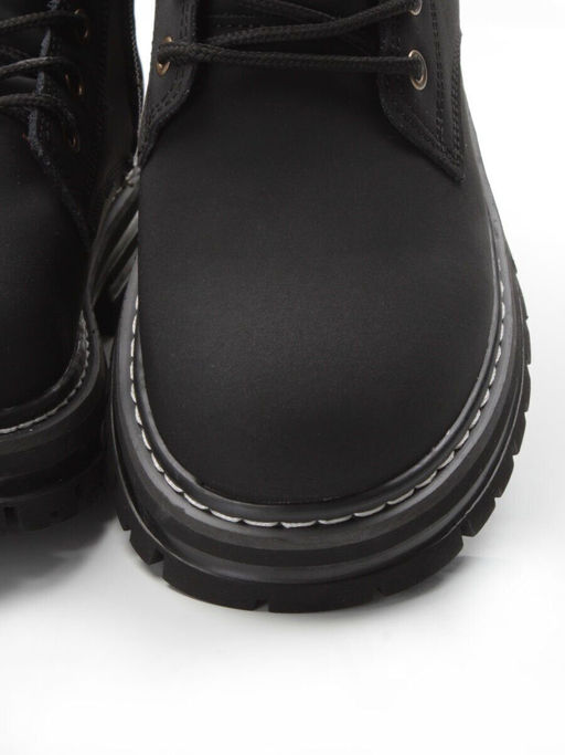 01-P8305-2 BLACK Ботинки демисезонные женские (натуральная кожа)