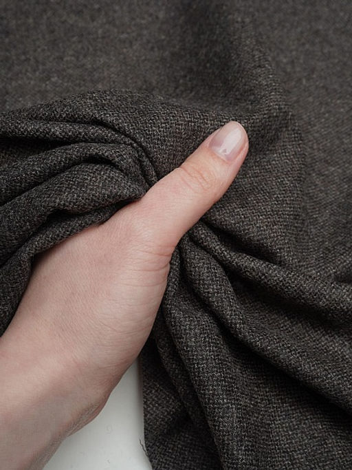 Шерсть костюмная Твид цв.Темный шоколад, ш.1.5м, шерсть-50%, вискоза-30%, п/э-20%, 250гр/м.кв - Купава фото 12