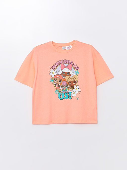 Bisiklet Yaka LOL Surprise OMG Lisansl? K?sa Kollu K?z ?ocuk Ti??rt