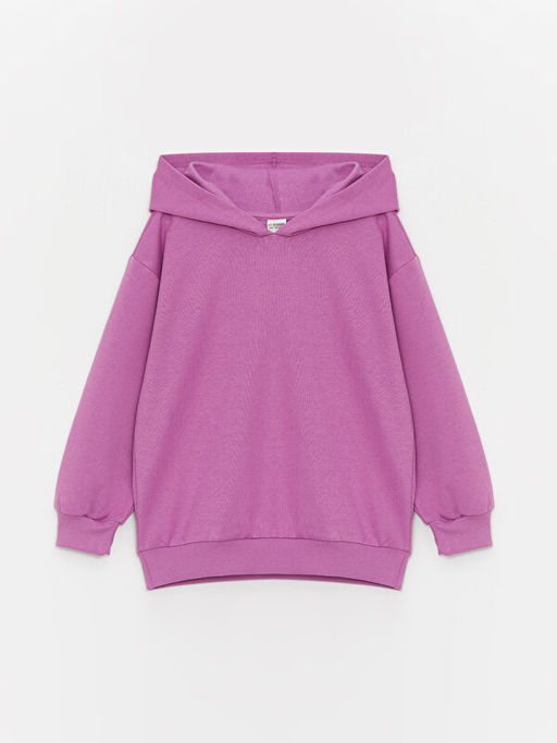 Basic Uzun Kollu K?z ?ocuk Hoodie - Waikiki фото 3