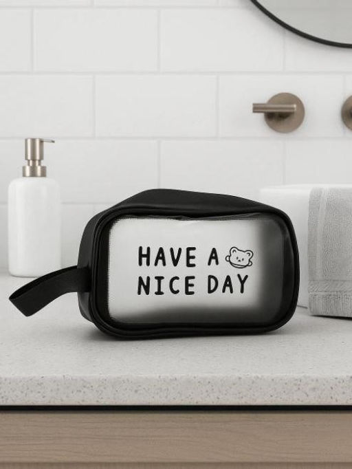 Косметичка "Have a nice day", black (14х20х9,5 см)