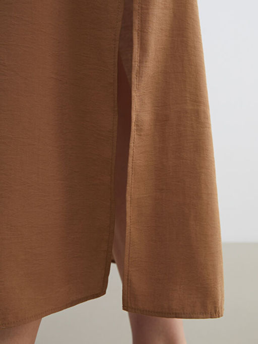 Bisiklet Yaka Modal Kar???ml? Elbise