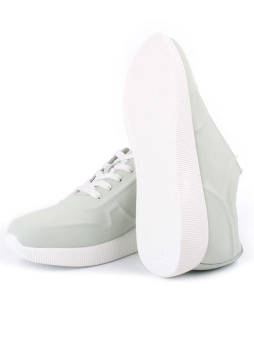 05-PDL195-3 LT. GREEN Кроссовки женские (натуральная кожа)