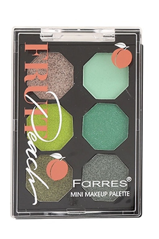 FARRES /1839-04/ Тени для век "Fruit Peach" 6 цветов