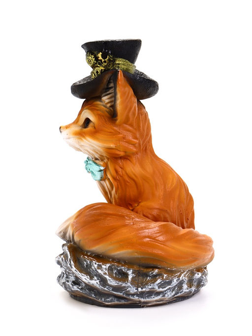 Садовая Фигура 24 х 15 х 16 см полистоун Лиса в шляпе