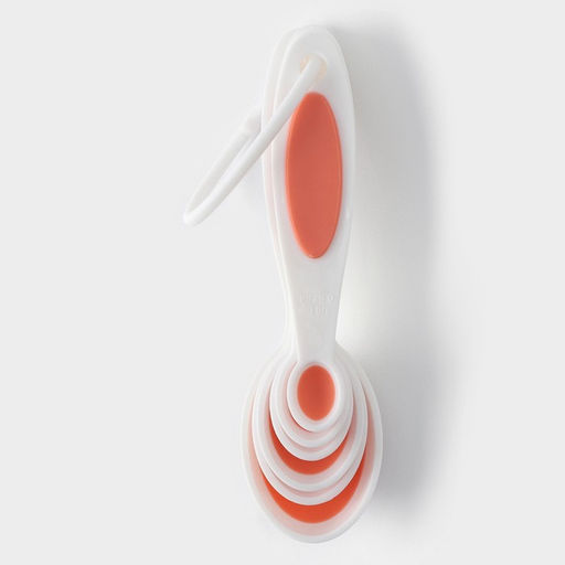 Цена за 2 шт. Набор мерных ложек Доляна «Тепло», 6 шт.: 0.62/1.25/2.5/5/7.4/15 мл, красный, белый