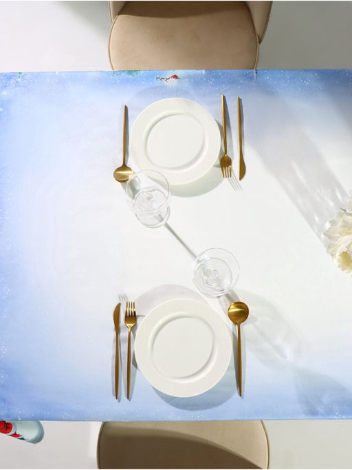 Скатерть новогодняя Этель. Рождественский вечер, 150?220 см, с ВГМО, 100% хлопок, саржа 190 г/м?