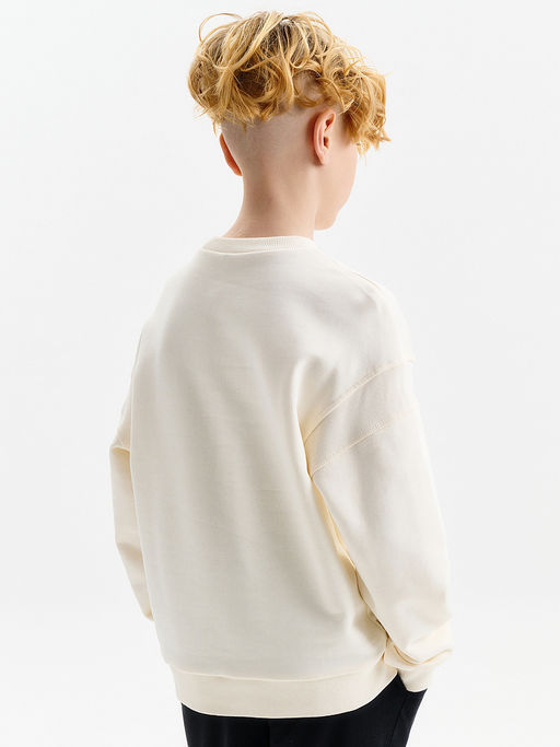 PELICAN, толстовка для мальчиков, Молочный  фото 2