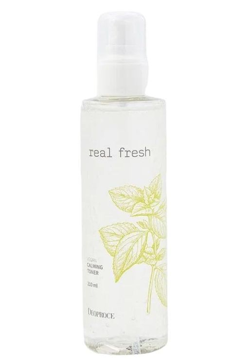 DEOPROCE REAL FRESH VEGAN CALMING TONER Успокаивающий тонер для лица с растительными экстрактами