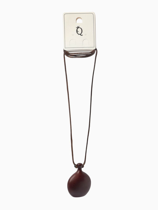 Кулон на шнурке стиль "Бутылёк", 90см, цвет коричневый