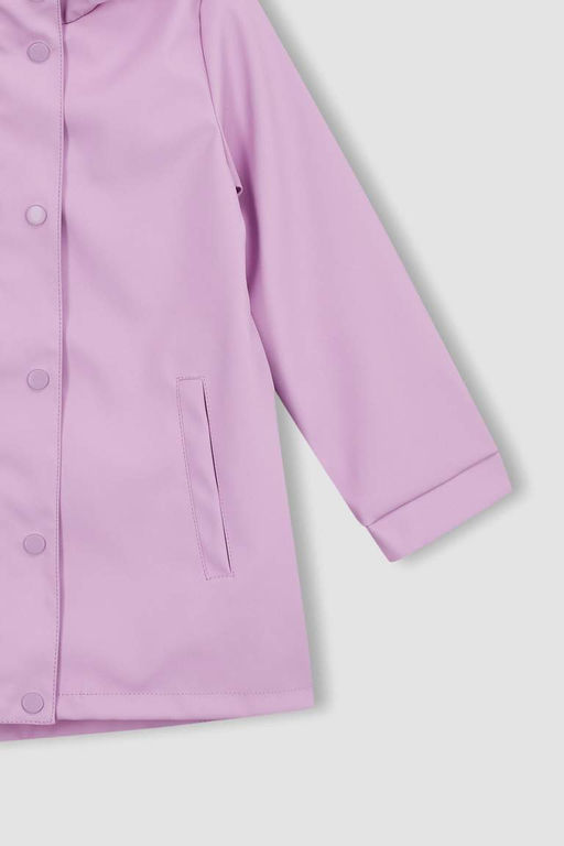 Водонепроницаемый плащ с капюшоном для девочек - Defacto фото 9