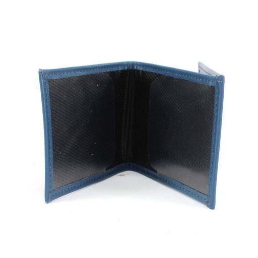 Обложка Croco-у-602-1 (для удостоверения+карточки) натуральная кожа синий бергамо (47) 265297 фото 3