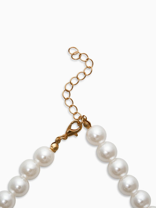 Бусы жемчужные "Вишня", цветные в золоте