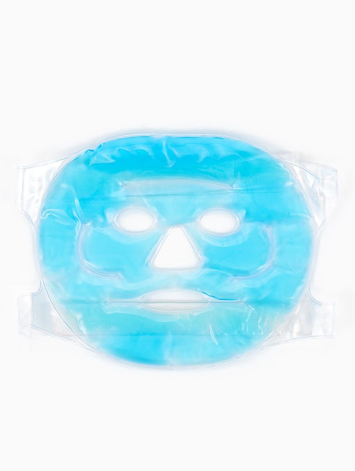 Маска для лица гидрогелевая, охлаждающая/согревающая, 22.5?19.5 см, синяя