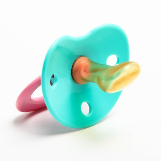 Соска-пустышка латексная ортодонтическая Нежность с кольцом, от 0 мес., цвета МИКС - Крошка я фото 4