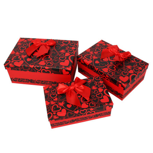 Коробка подарочная Прямоугольная набор 3 штуки / 2316-72 /уп 36/ - Галеонтрейд фото 5