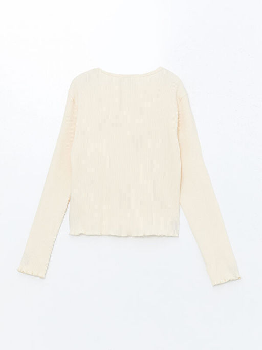 Bisiklet Yaka K?z ?ocuk Ti??rt - Waikiki фото 2