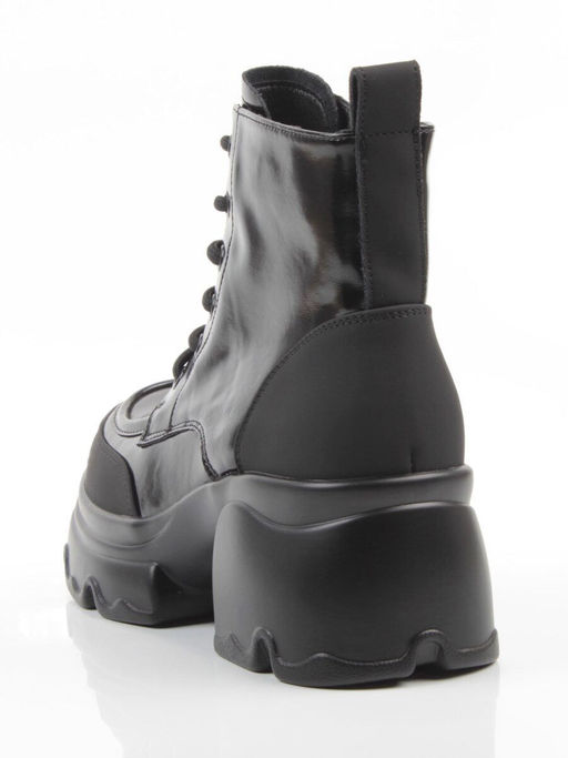 01-F591-1 BLACK Ботинки демисезонные женские (натуральная кожа, искусственная кожа) - Фабричный китай фото 7