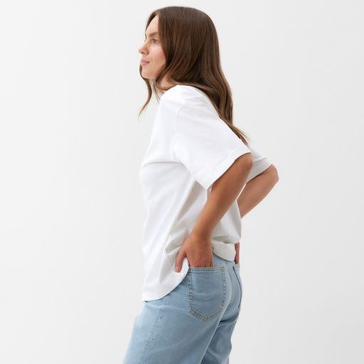Футболка женская KAFTAN: Basic line, белая, размер 40-42