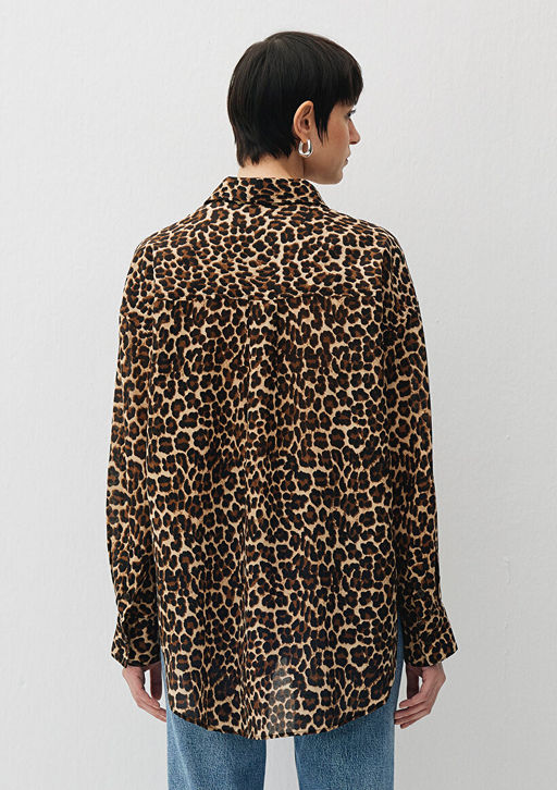 Leopar Bask?l? Gomlek