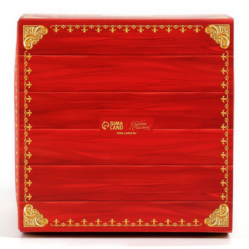 Цена за 5 шт. Коробка кондитерская с окном, сундук, «Новогодняя почта», 20×20×20 см,