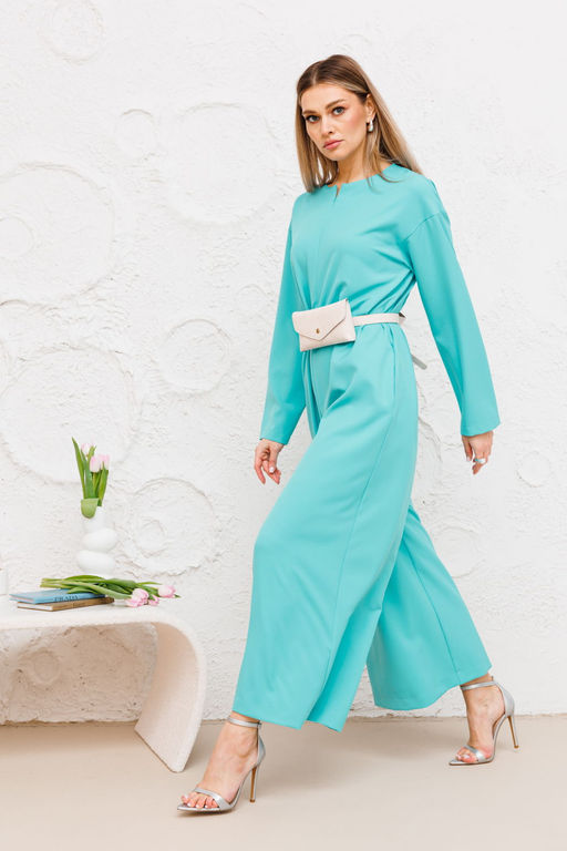 Комбинезон AmberA 1075В-1-Р бирюза  фото 4