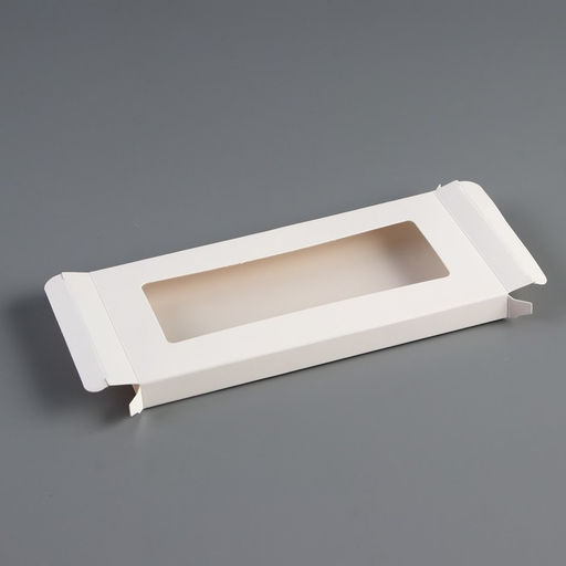 Цена за 5 шт. Коробка под плитку шоколада, белый, 18×9×1.4 см