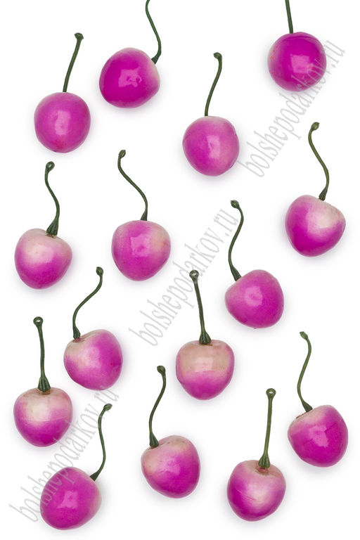 Муляж декоративный черешня розовая средняя, SF-2327 (100 шт)