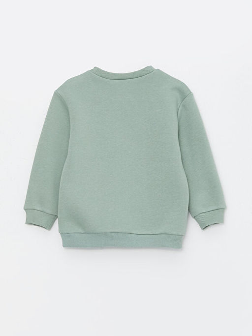 Bisiklet Yaka Uzun Kollu Bask?l? Erkek Bebek Sweatshirt 2li - Waikiki фото 3