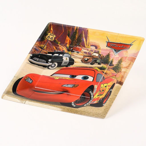 Цена за 10 шт. Тарелка бумажная, С Днём Рождения!, 21 см, Тачки - Disney фото 3