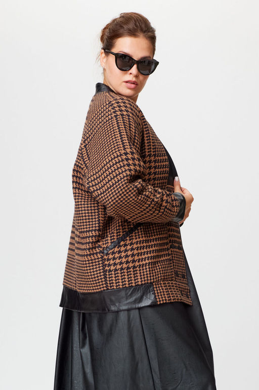 Кардиган SOVA 11187 коричневый фото 7