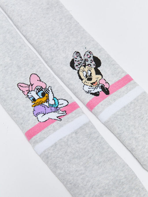 Daisy Duck ve Minnie Mouse Desenli K?z ?ocuk Havlu K?lotlu ?orap - Waikiki фото 2