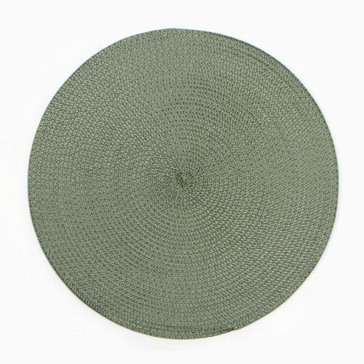 Салфетка сервировочная «Доляна. Классика», зелёная, d=38 см