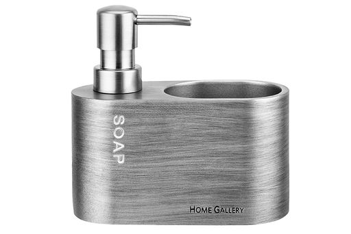 Диспенсер 180 мл 14,9*6,5*13,5 см SOAP серебро, с отделением для губки - Elan gallery фото 5